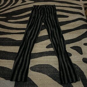 Brandy Melville Black and White Striped Pants